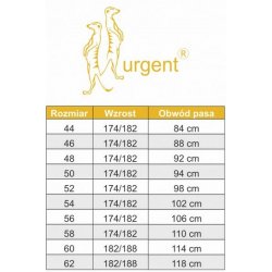 Spodnie ostrzegawcze do pasa URG-715 HV Urgent
